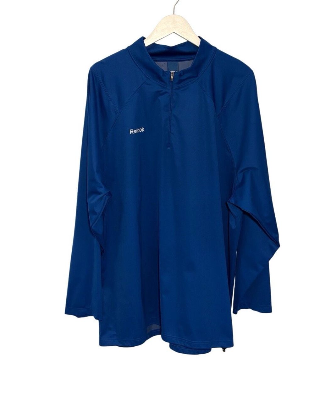 Reebok royal blue 1/4 zip baseball warmup jacket - 3XL